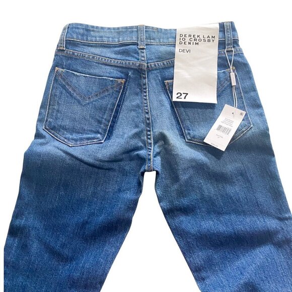 Derek Lam 10 Crosby Mid Rise Authentic Devi Skinny Blue Jeans size 27, NWT - Picture 11 of 15